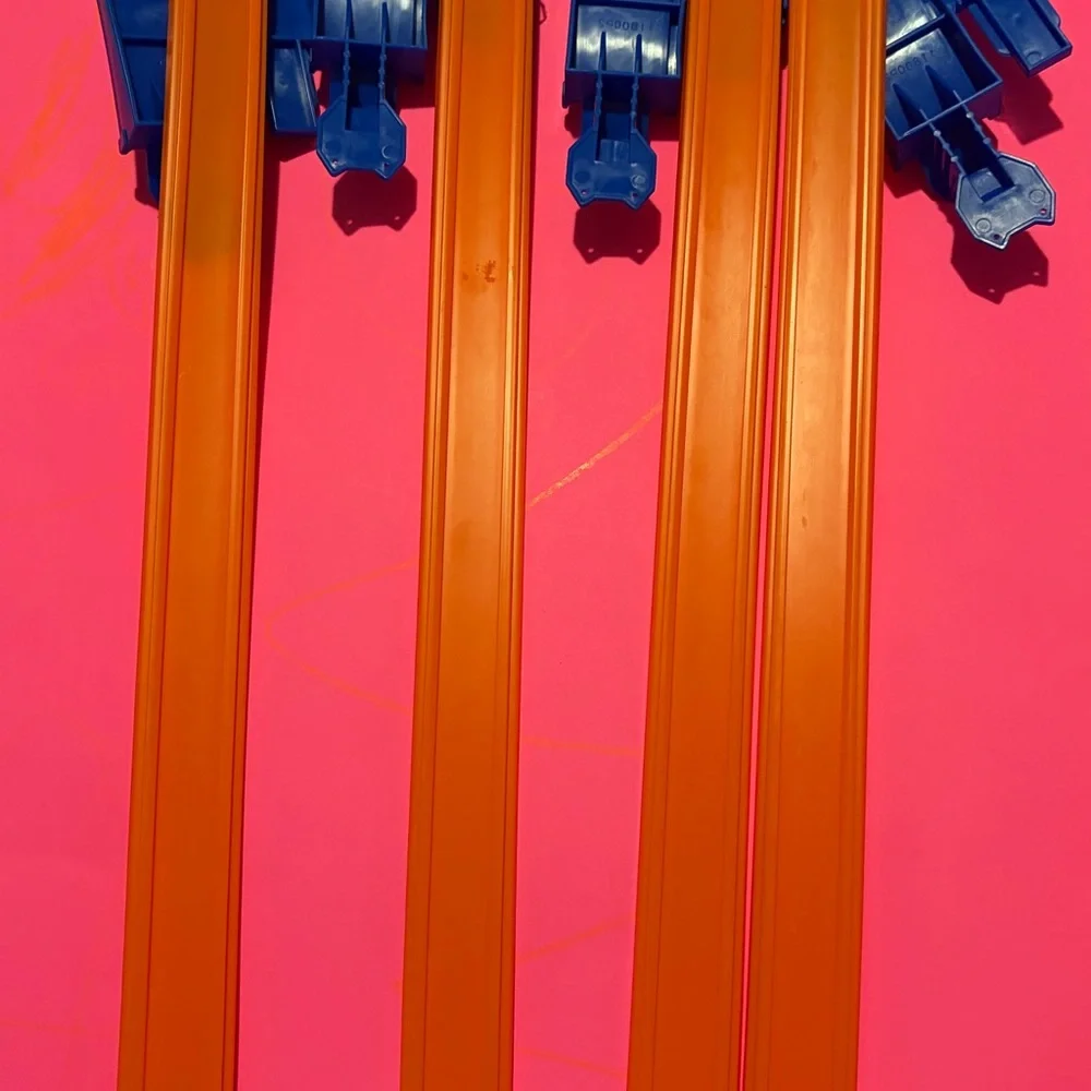 Blue & Orange Kids Race Track‎ Rails - Toy Car Track Pieces